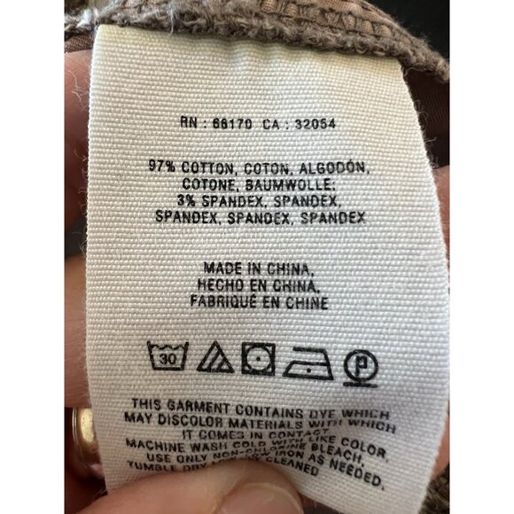 Anthropologie Hei Hei Women’s Pants Size 28 Brown Zipper Stretch Pockets - Picture 8 of 15